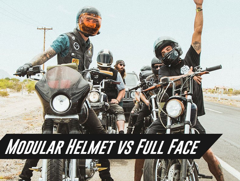difference between modular and full-face helmet