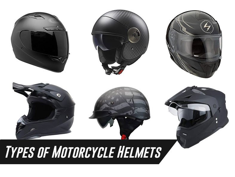 ALL TYPES OF HELMETS FOR MOTORCYCLE