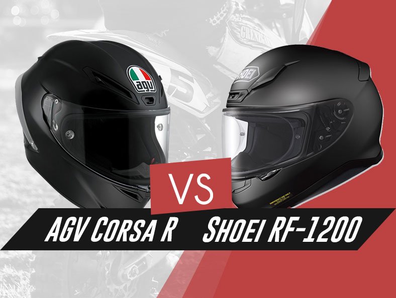 our comparison of AGV Corsa R and Shoei RF-1200